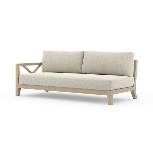 Huntington Outdoor Laf Sofa-Brown/Sand