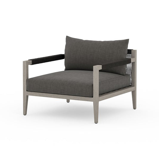 SHERWOOD OUTDOOR CHAIR, WEATHERED GREY