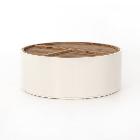 Cas Drum Coffee Table-Cream