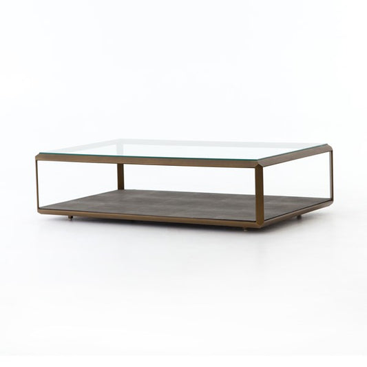 SHAGREEN SHADOW BOX COFFEE TABLE