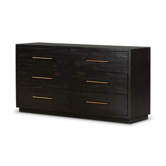 Suki 6 Drawer Dresser-Burnished Black