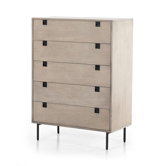 Carly 5 Drawer Dresser-Grey Wash