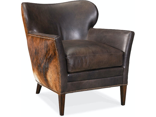 Kato Leather Club Chair w/ Dark HOH