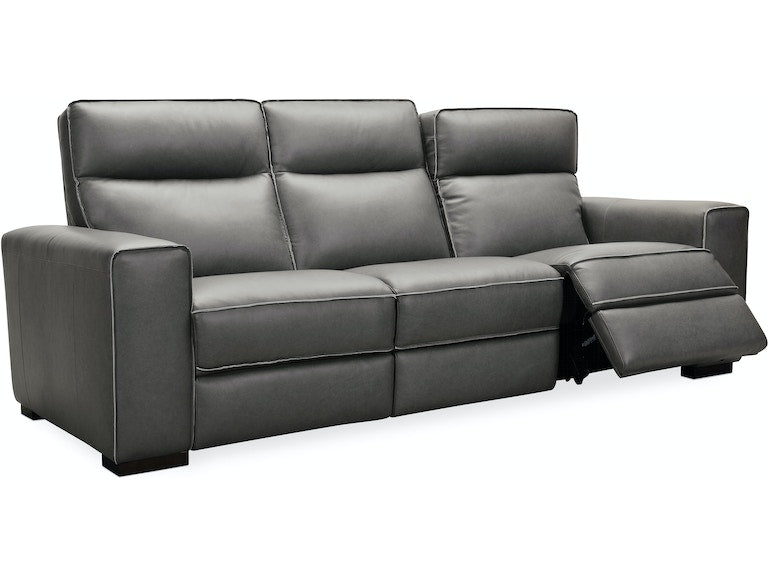 Braeburn Leather Sofa w/PWR Recline PWR Headrest